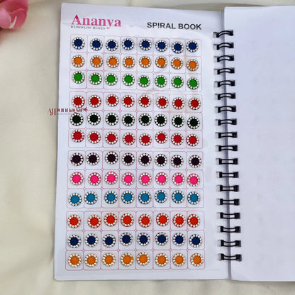 Ananya 960 White Stone Mix Round Size Big Bindi Book