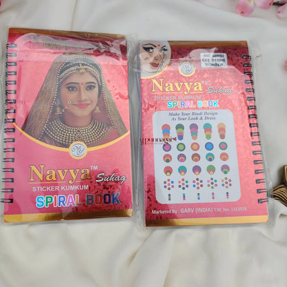 Navya 480 Round Mix Size Gold stone Big Bindi Book