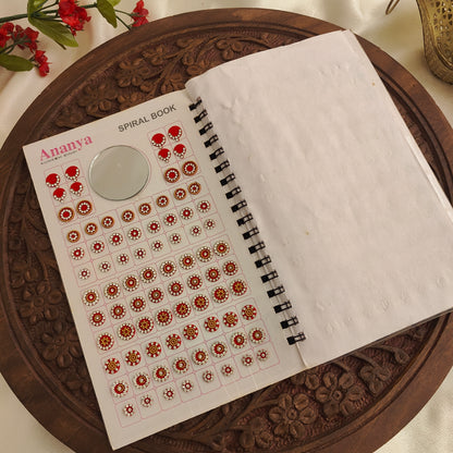 Round Bindi with Mix Gold stone Design Big Bindi Book
