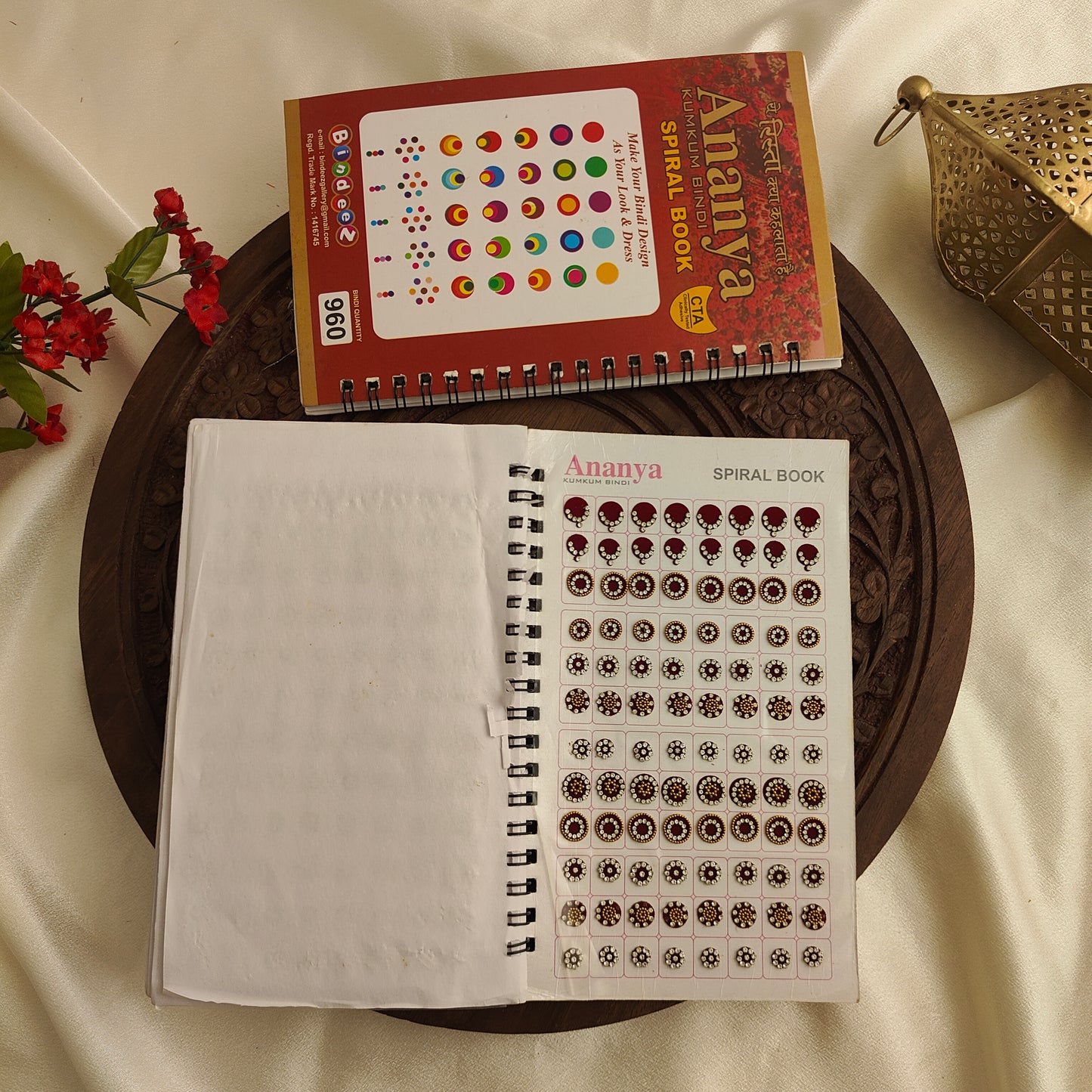 Round Bindi with Mix Gold stone Design Big Bindi Book