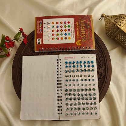 Round Bindi with Mix Gold stone Design Big Bindi Book