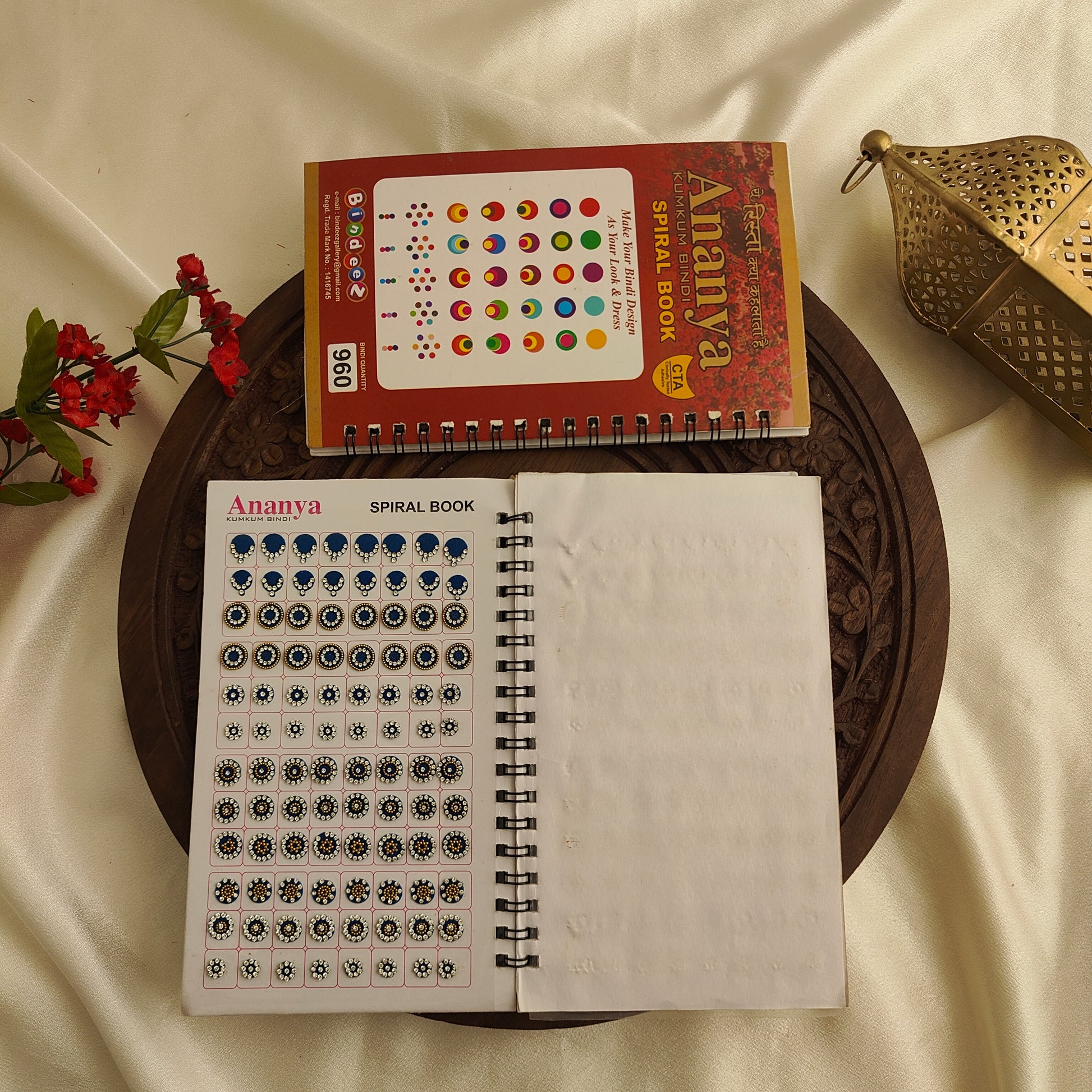 Round Bindi with Mix Gold stone Design Big Bindi Book