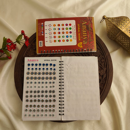 Round Bindi with Mix Gold stone Design Big Bindi Book