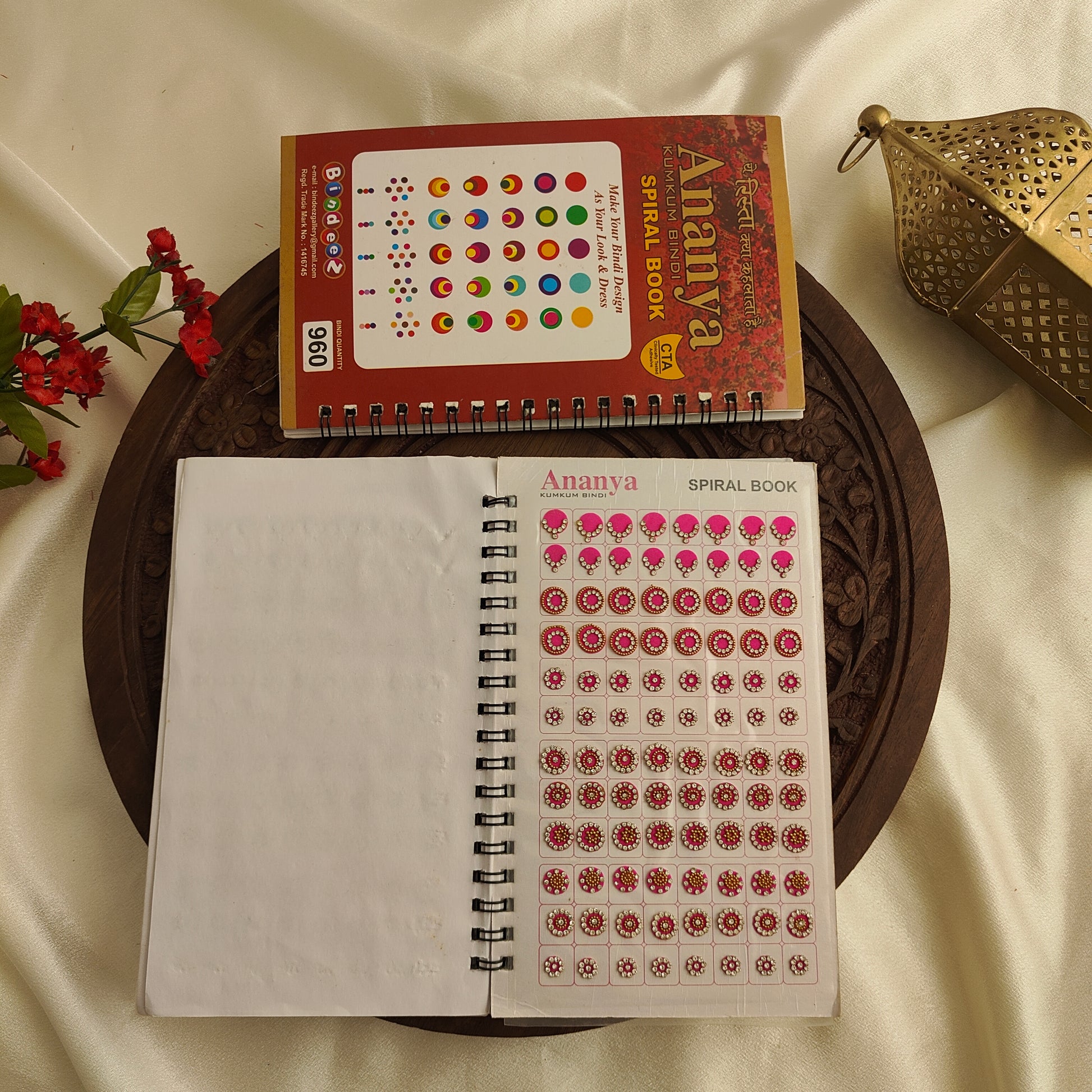 Round Bindi with Mix Gold stone Design Big Bindi Book