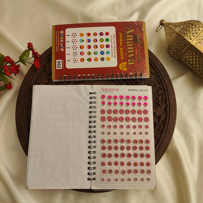 Round Bindi with Mix Gold stone Design Big Bindi Book