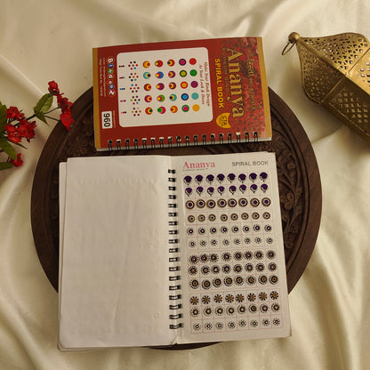 Round Bindi with Mix Gold stone Design Big Bindi Book