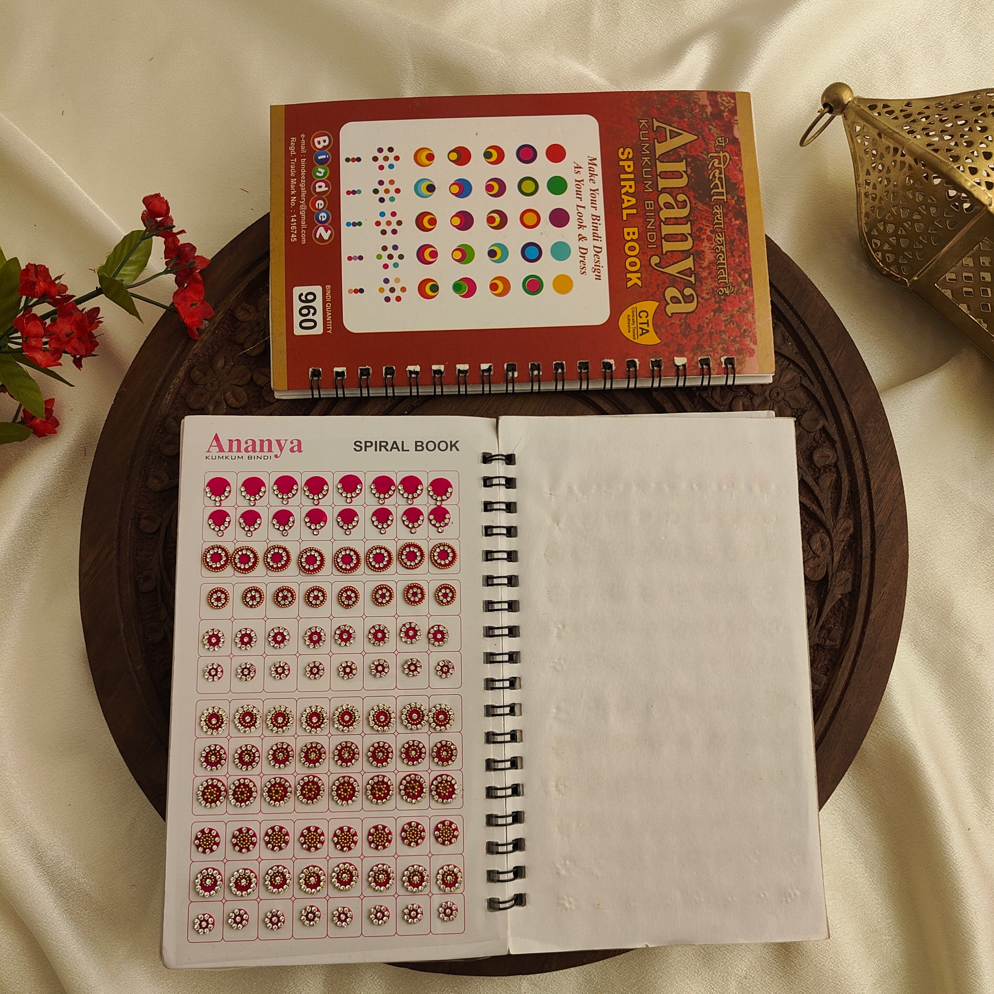 Round Bindi with Mix Gold stone Design Big Bindi Book