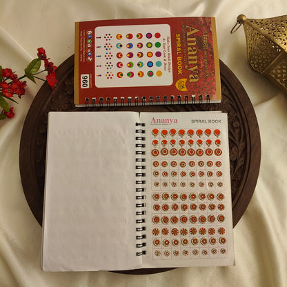 Round Bindi with Mix Gold stone Design Big Bindi Book