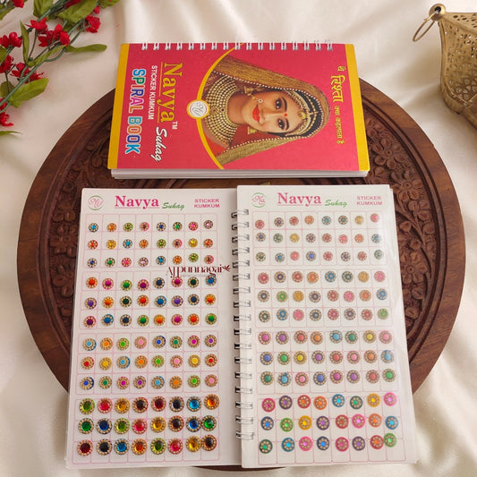 Navya Round Gold Stone Bindi Book