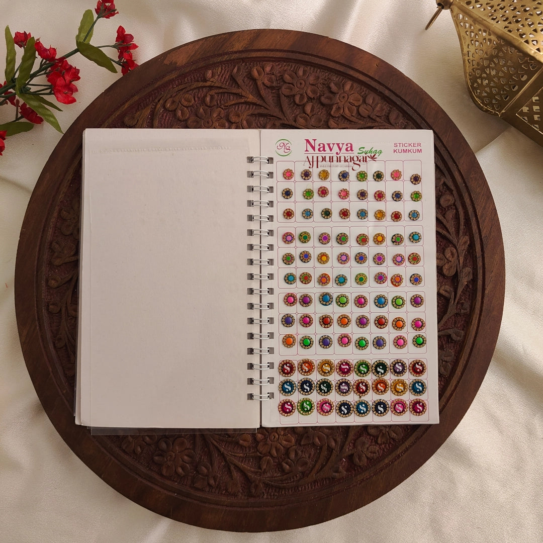 Navya Round Gold Stone Bindi Book