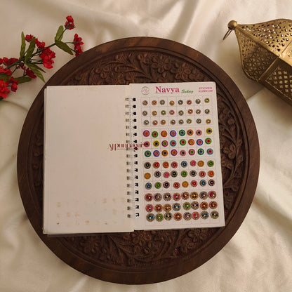 Navya Round Gold Stone Bindi Book