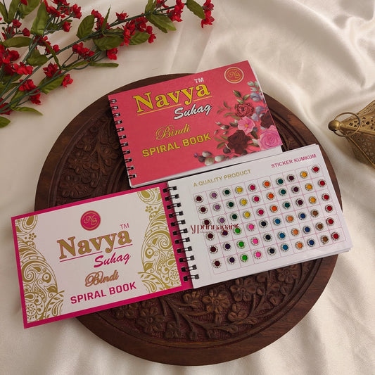 Navya 300 White Stone Border Bindi Book