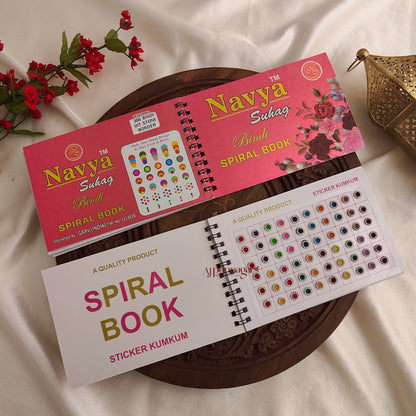 Navya 300 White Stone Border Bindi Book