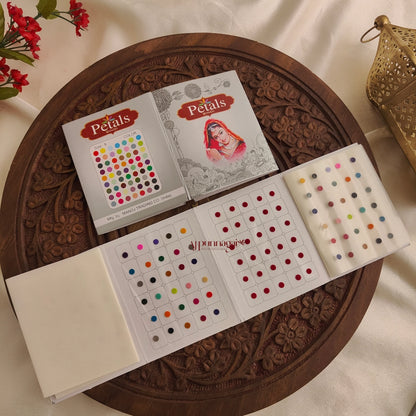Petals Mixed Colour Round Bindi Sheet - Size 8