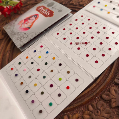 Petals Mixed Colour Round Bindi Sheet - Size 10